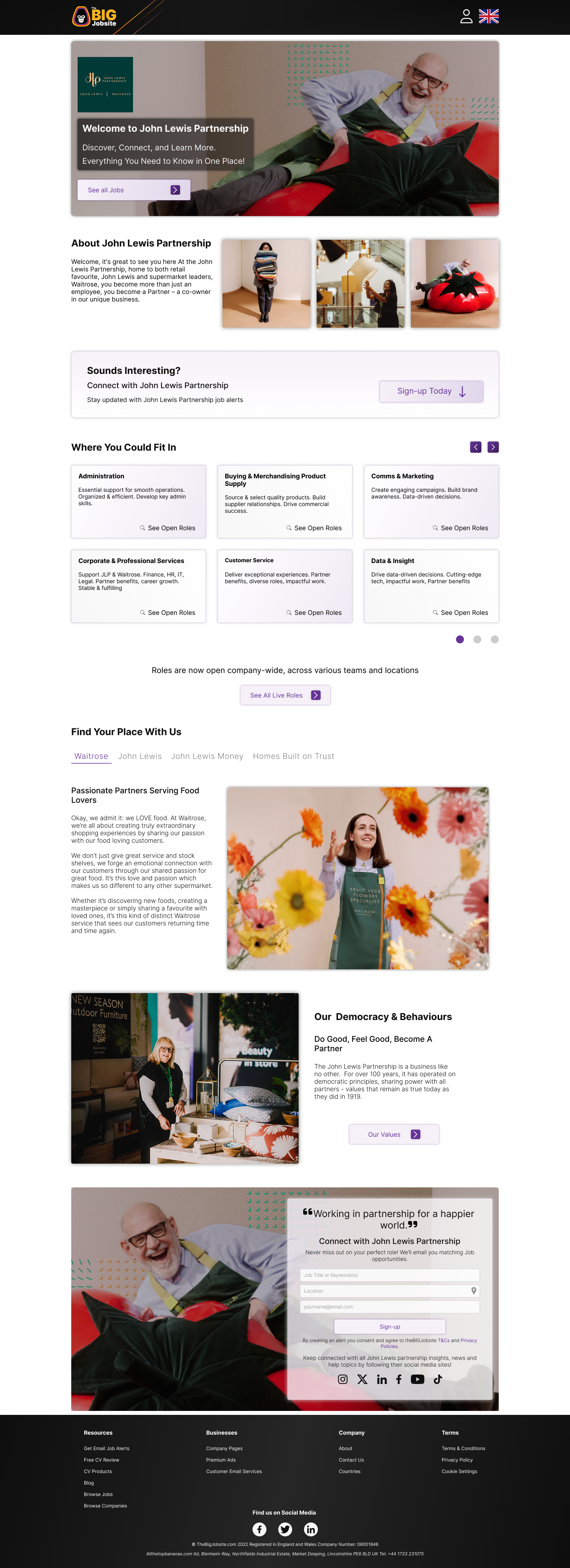 The BIG Jobsite : company profile final wireframe