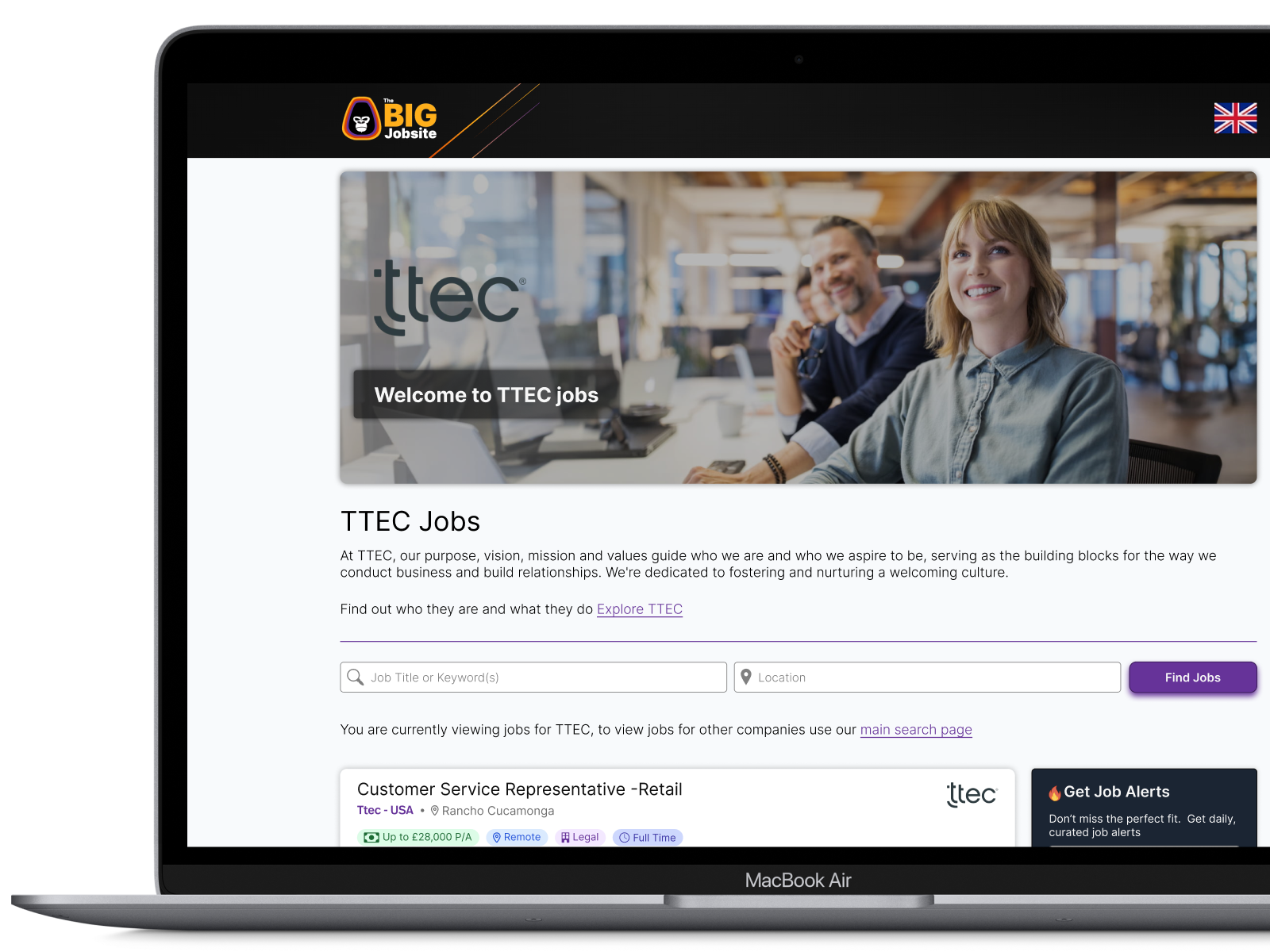 The BIG Jobsite : company profile page