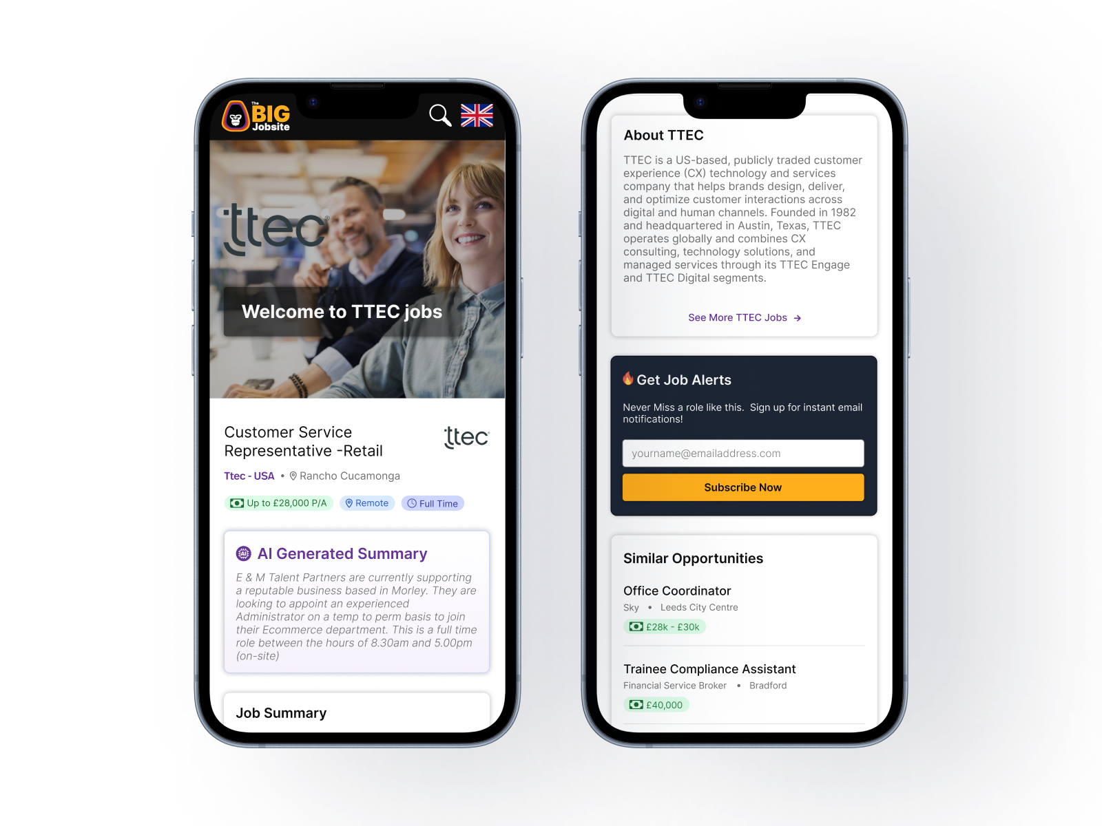 The BIG Jobsite : company profile page