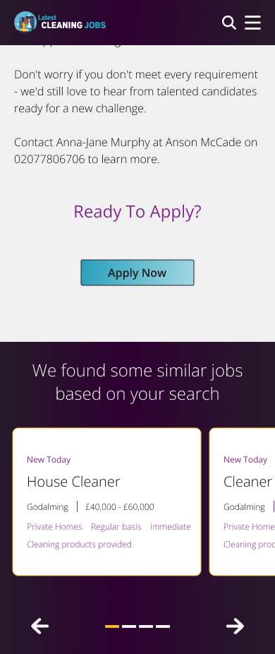 The BIG Jobsite : original job platform page