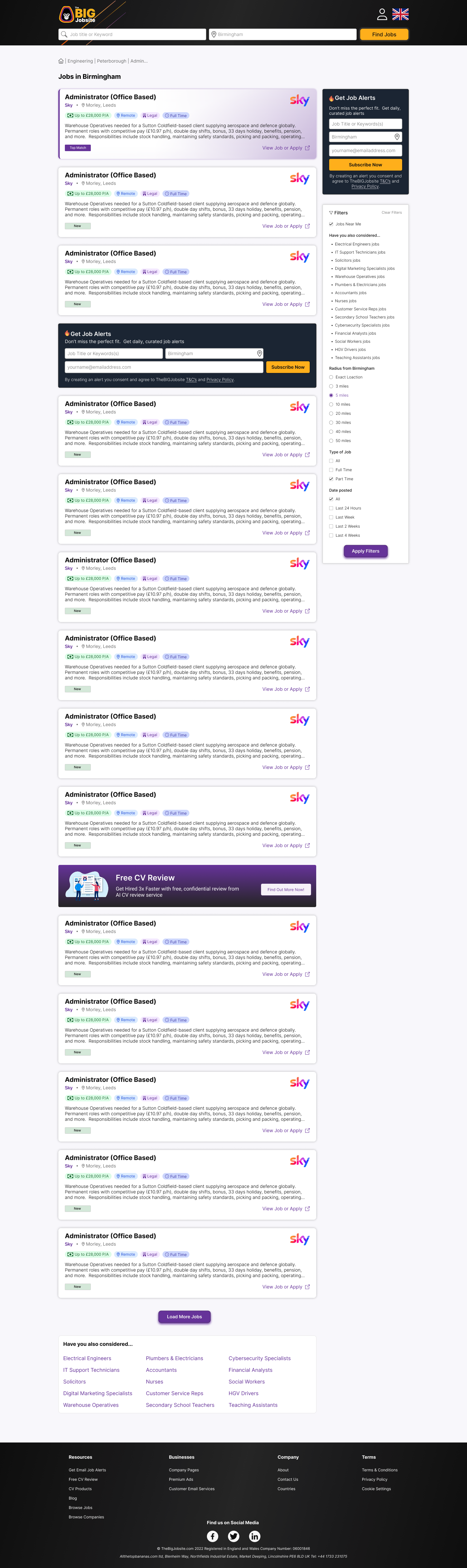 The BIG Jobsite : results final wireframe