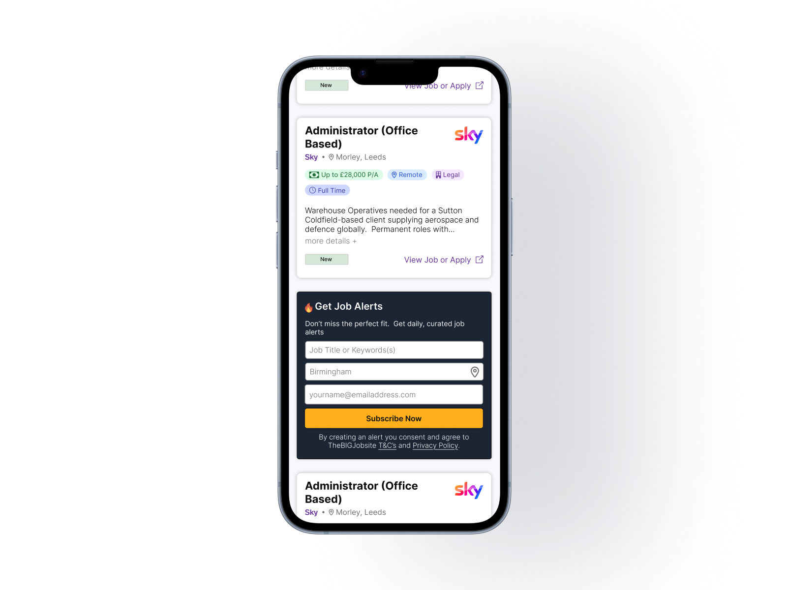 The BIG Jobsite : results page